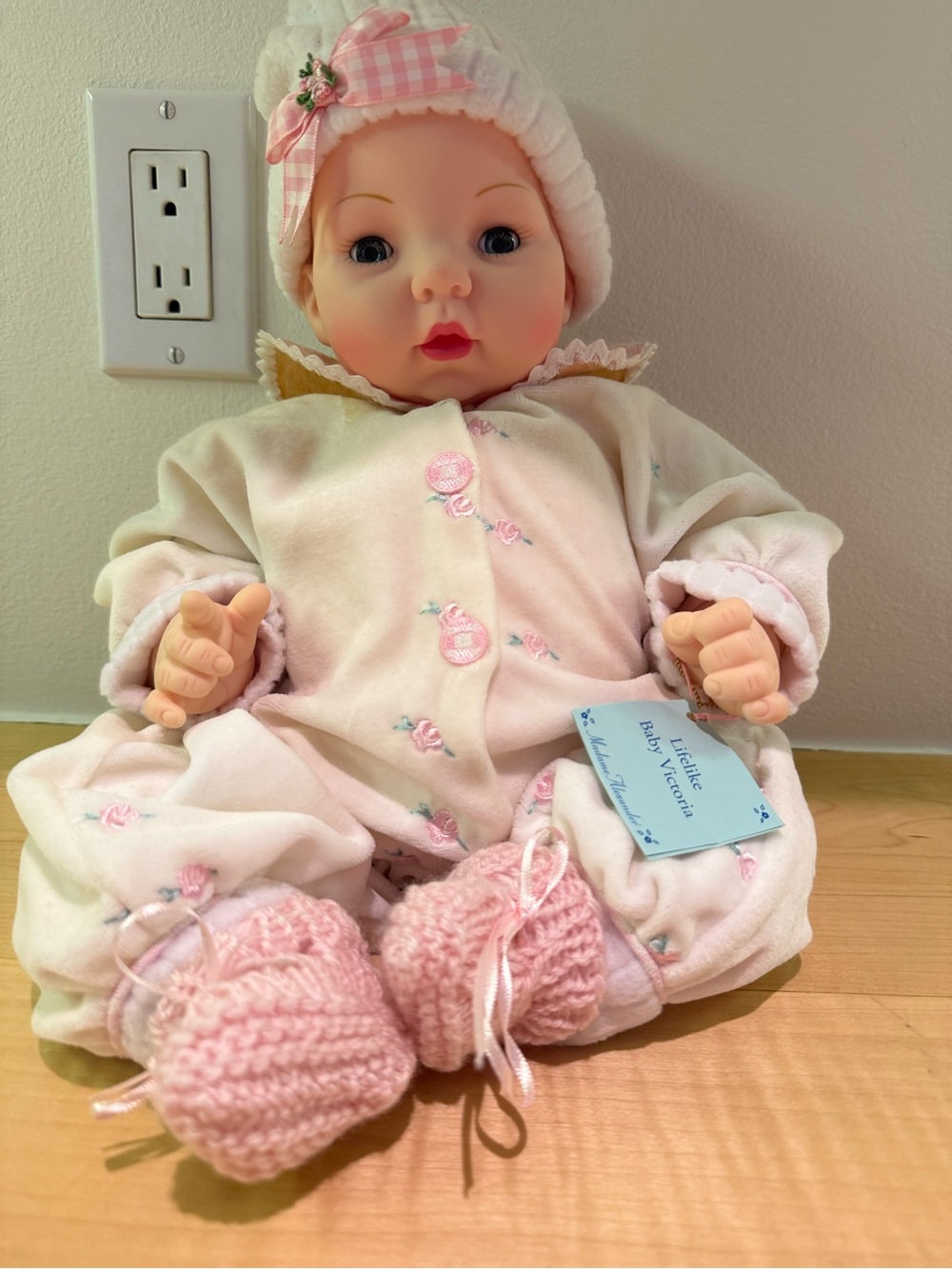 Madame Alexander Lifelike Victoria Doll  with Knit Booties
